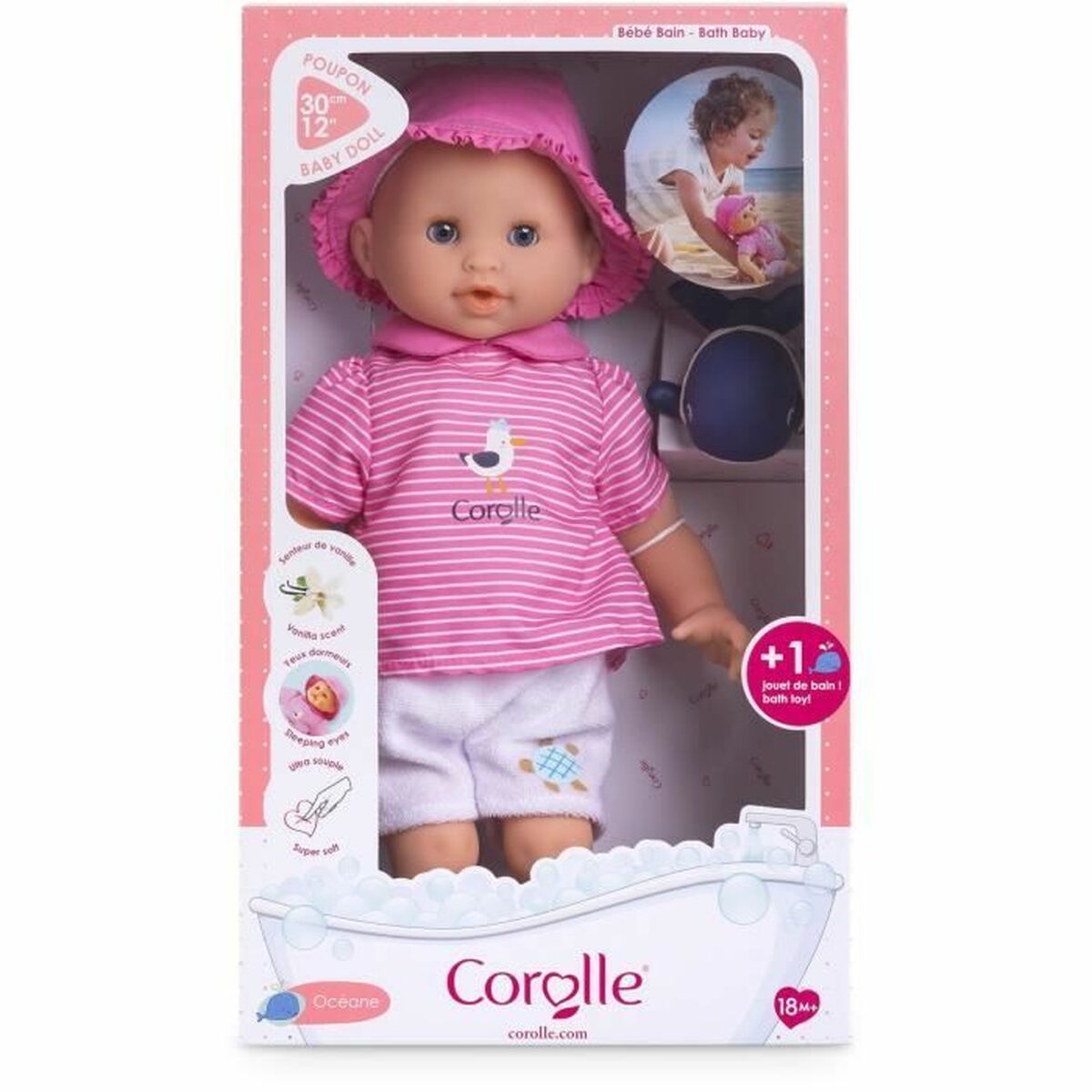 Lutka bebe Corolle Baby Bath Ocean 30 cm
